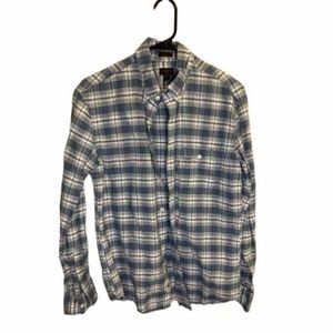 J.Crew Blue Plaid Long Sleeve Shirt Button Down Shirt